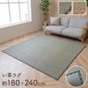 ikehiko corporation Rush Rug Teppich Tatami Note Rechteck NCX Leap Blau 180 x 240 cm Uni Feuchtigkeitsregulierung Antibakterielle und desodorierende Wirkung
