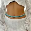 5 Stück/Set Boho Bunte Reiskörner Taillenketten Für Frauen Sommer Strand Bikini Elastischer Bauchgürtel Taillenband Y2K Schmuck Geschenk