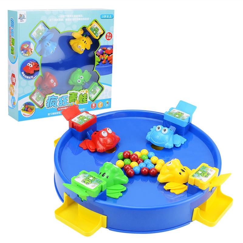 Children'S Little Frog Eats Doudou Ball Fun Toys, Frog Beads Parent-Child Interactive Multiplayer Table Games