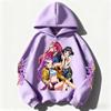 KPop Demon Hunter Girls Autumn and Winter Hooded Sweatshirt Children Girl Children's Tops Cute Long-sleeved Coat