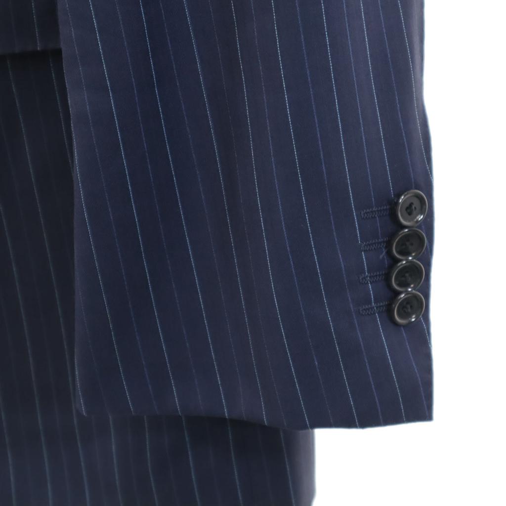 UNITED ARROWS Striped Pattern Tailored Jacket 48 Navy Men's Used