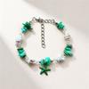 Holiday Ocean Charm Female Multicolor Chips Shell Starfish Pendant Adjustable Bracelet Silver Color Wedding Jewelry For Women