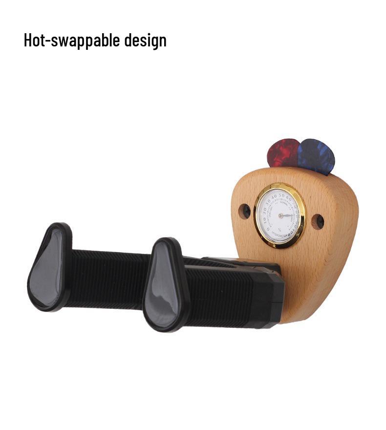 Hygrometer Wall Stand: Auto-Lock Hanger for Electric, Folk, Bass & Wooden Guitars