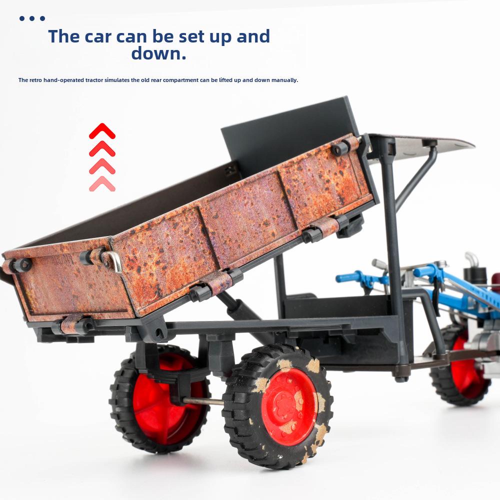 1:24 Retro Hand Tractor Model with Sound and Light