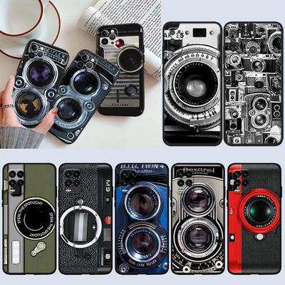 IK73 Vintage Camera Phone Case for Samsung Galaxy S20 S21 S22 Ultra FE + Plus A21S A22 A24 A25 A26 A30 A30S A31