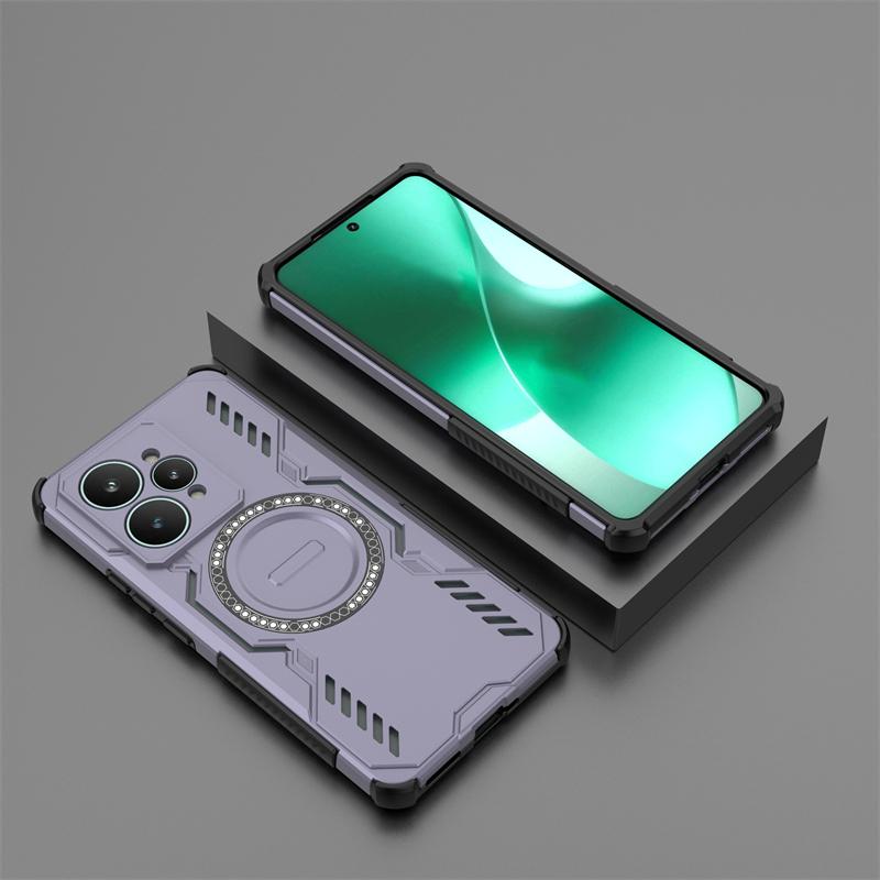 For Realme 15 5G Case For Realme 15 Pro Anti-knock Magnetic Adsorption Wireless Charge Back Cover For Realme 15 Case 6.8 Inch