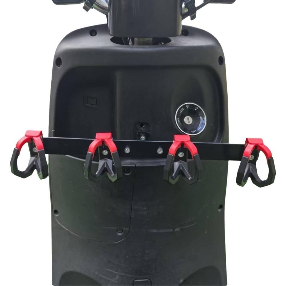 2/3/4/6 Hooks Electric Scooter Hook No Punching Installation Multifunctional Delivery Bag Hooks Universal Fixed