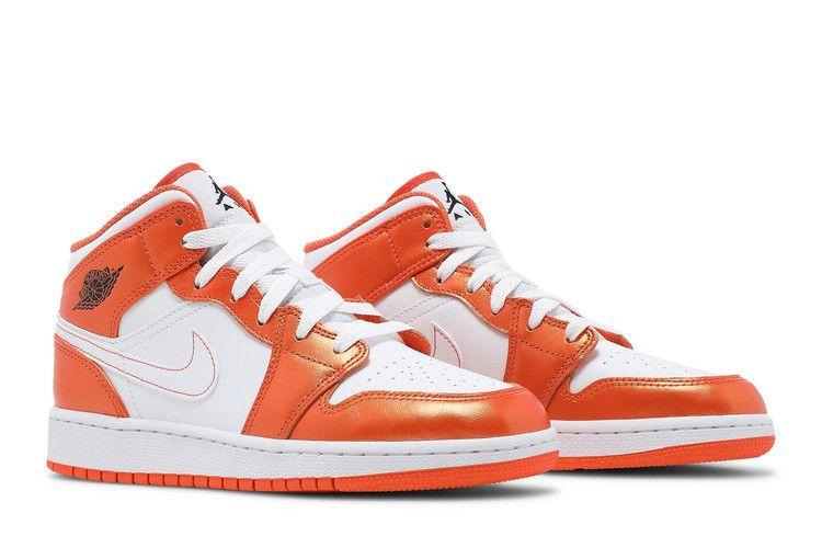 Jordan 1 Mid Metallic Orange (GS)