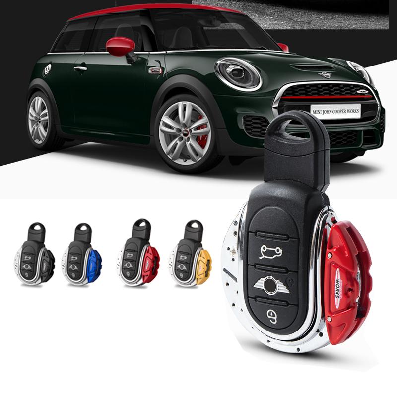 JCW Brake Disk Shape Key Fob Case Shell Cover for MINI Cooper 3rd Gen F55 F56 F57 F54, Gen2 F60 Countryman Smart Key