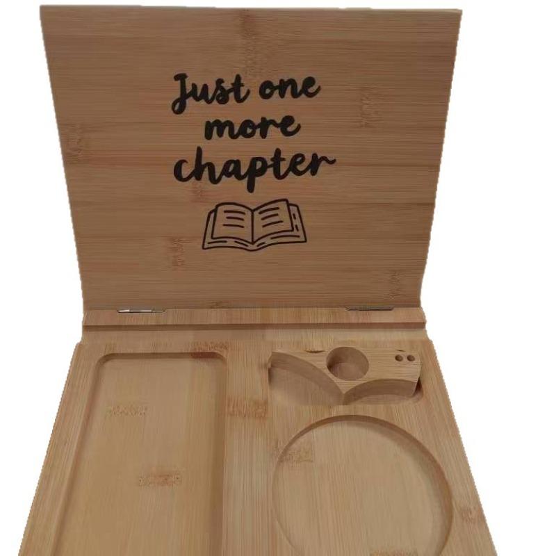 Wooden Foldable Bookshelf Triangular Reading Stand Desktop Book Bracket Bedside Table Storage Shelf Mobile Phone Holder