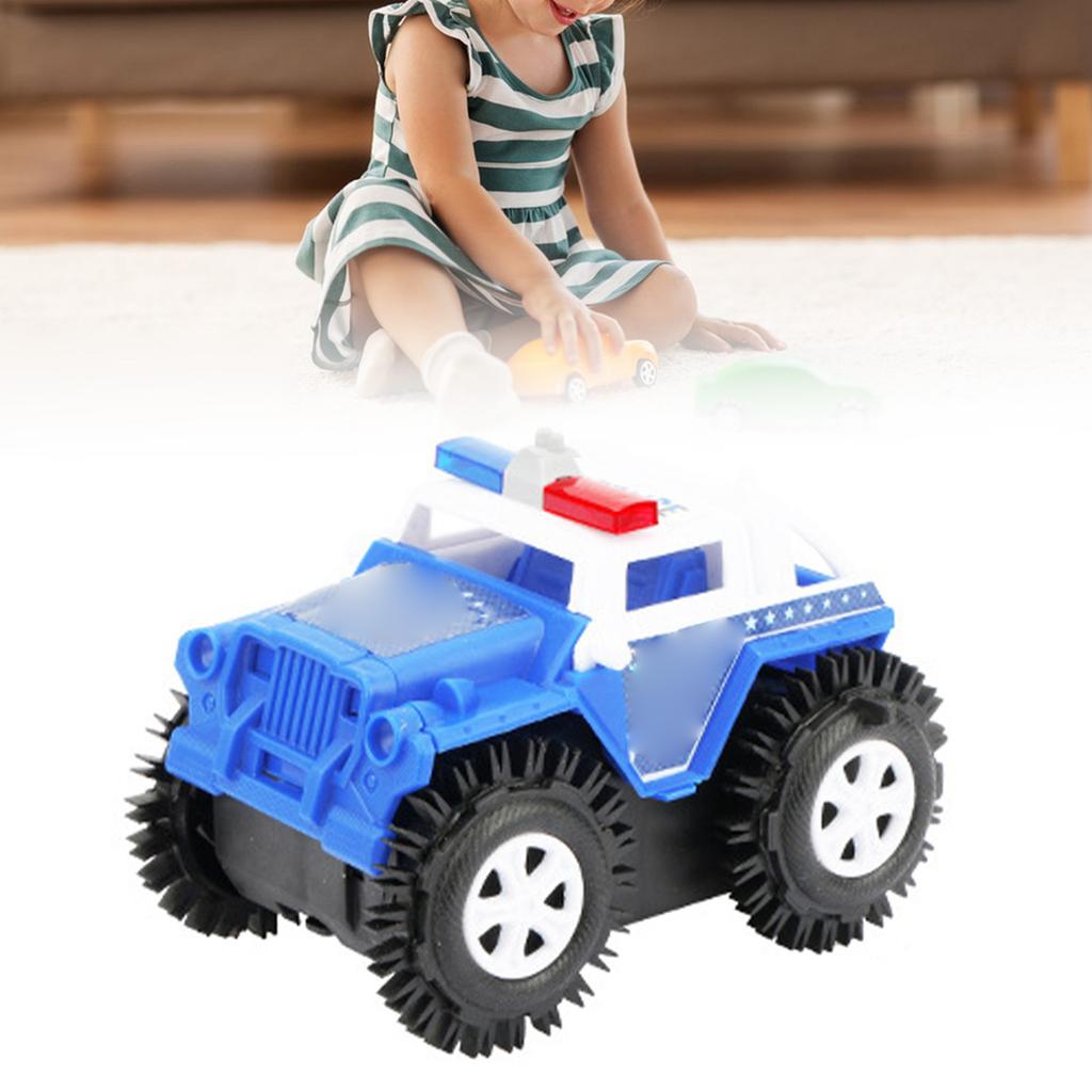 Kids Electric Flipping Truck Automatic Flipping Stunt Simulation Policed   Flipping Vehicle Toy for Boys Girls