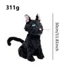 11.8" Coraline Katze Plüschtier, Die Schwarze Katze Plüsch Stofftier Kissen Puppe Katzenspielzeug Plüschtiere Geschenk für Fans Jungen Mädchen
