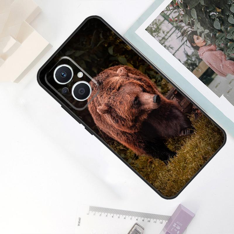 Grizzly Bear Case For OPPO Reno 8T 4Z 5Z 11F 10 Pro 4 5 6 8 7 Lite OPPO Find X6 X5 Pro X2 X3 Neo Cover