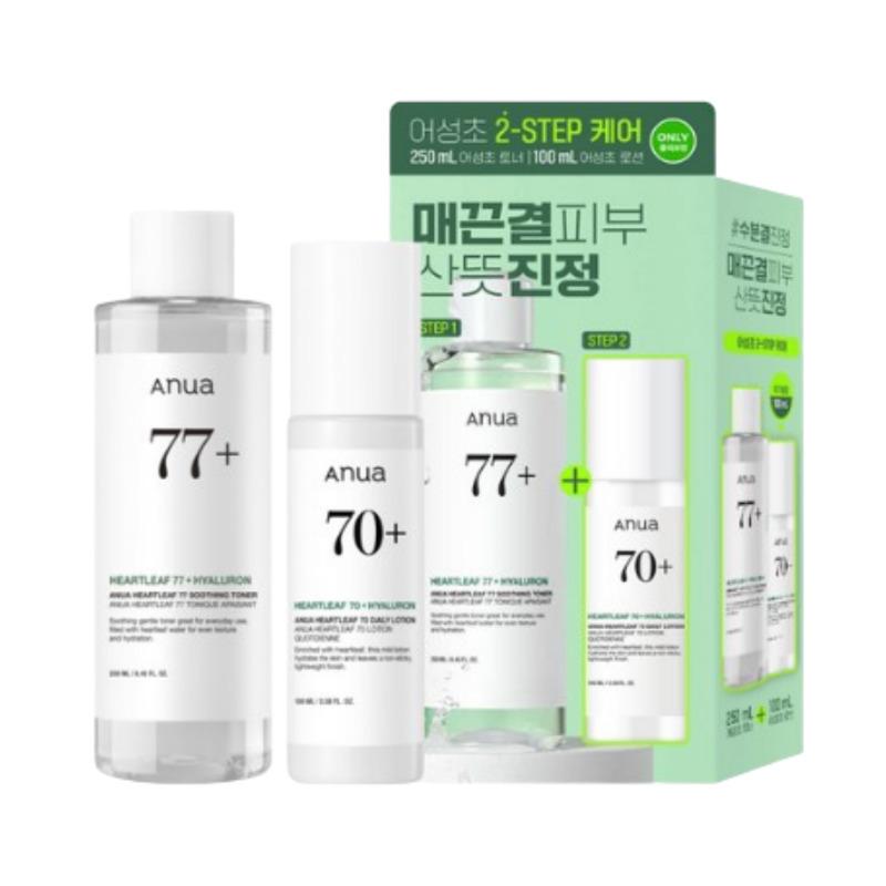 Anua Eoseongcho 77 Soothing Toner 250ml Set (+ Lotion 100ml)