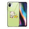 TOPLBPCS Cute Rilakkuma Tempered Glass Phone Shell Case For Xiaomi Redmi 11 Lite Pro Ultra 10T 10 9 8 Cc Se Cover Silicone Cases