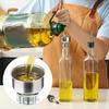 BHBL Glass Olive Oil Bottle with Pourer and Funnel Oil Jug Set Household Oil Jug Leak-Proof Glass Oil Jug 500ML
