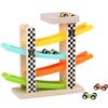 1-4Pcs Children Wooden Scooter Toy Track Car for Sliding Racing Slide Replacement Ramp Race Cars Model Toys for Boy Mini Racer