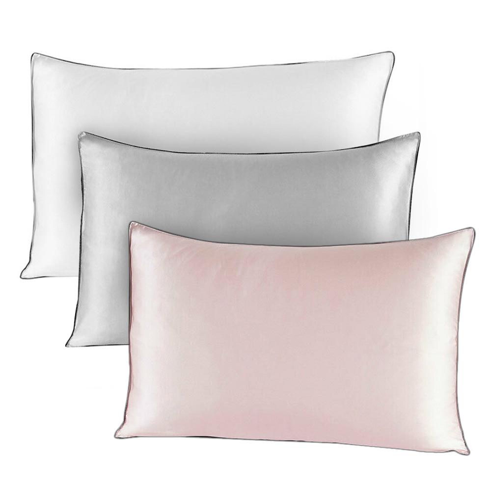 100% Natural Mulberry Silk Pillow Case Real Silk Protect Hair Skin Pillowcase  Bedding Pillow Cases Cover Free Shipping