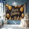 Party Backdrop Happy Birthday Birthday Wedding Balloon Black Photo Booth Background Front Door Decor
