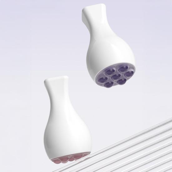 Jade Roller Face Massager Ice Roller Facial Guasha Tool 360 Degree Rotate Handheld Faux Crystal Ball Massager for Lift Firming Neck Skin Tightening