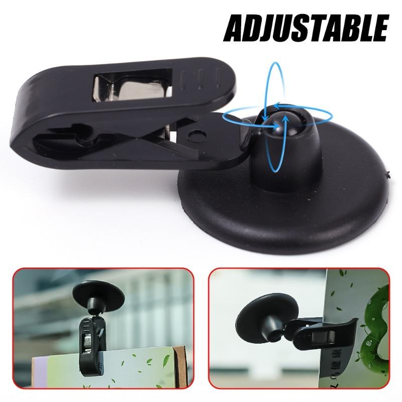 Suction Cup Ticket Clip Car Interior Window Clip Fixture Suction Cup Removable Card Clip Ticket Clips Car Towel Ticket Organizer