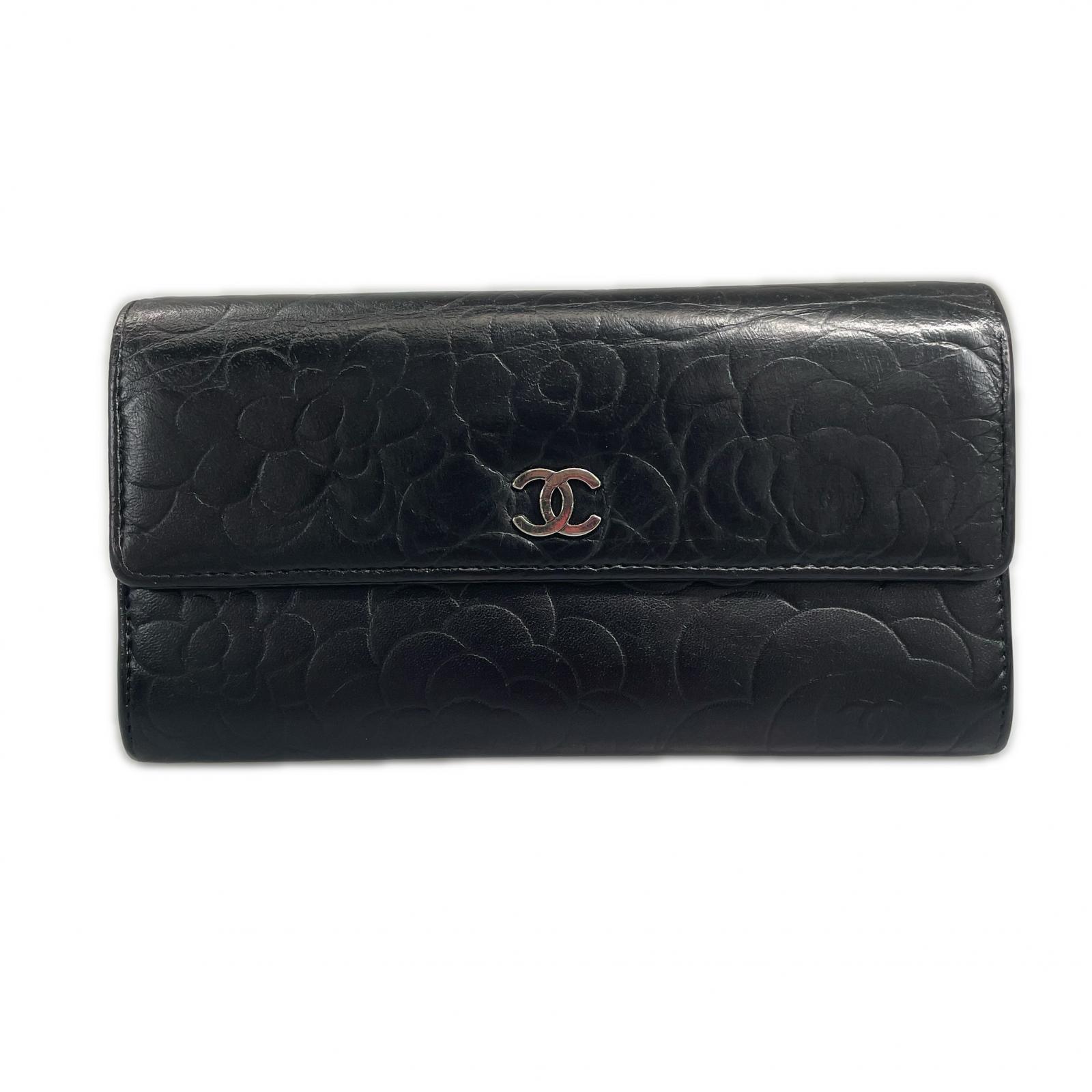 

CHANEL Camellia COCO Mark Purse black Women used