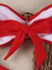 A18 Sexy European & American Solid Color Bandeau Bikini Set