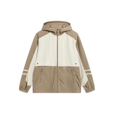 Li Ning Sports Trendy Collection Jacket Men's Dusty Khaki Light Chestnut Brown AFDT637-3