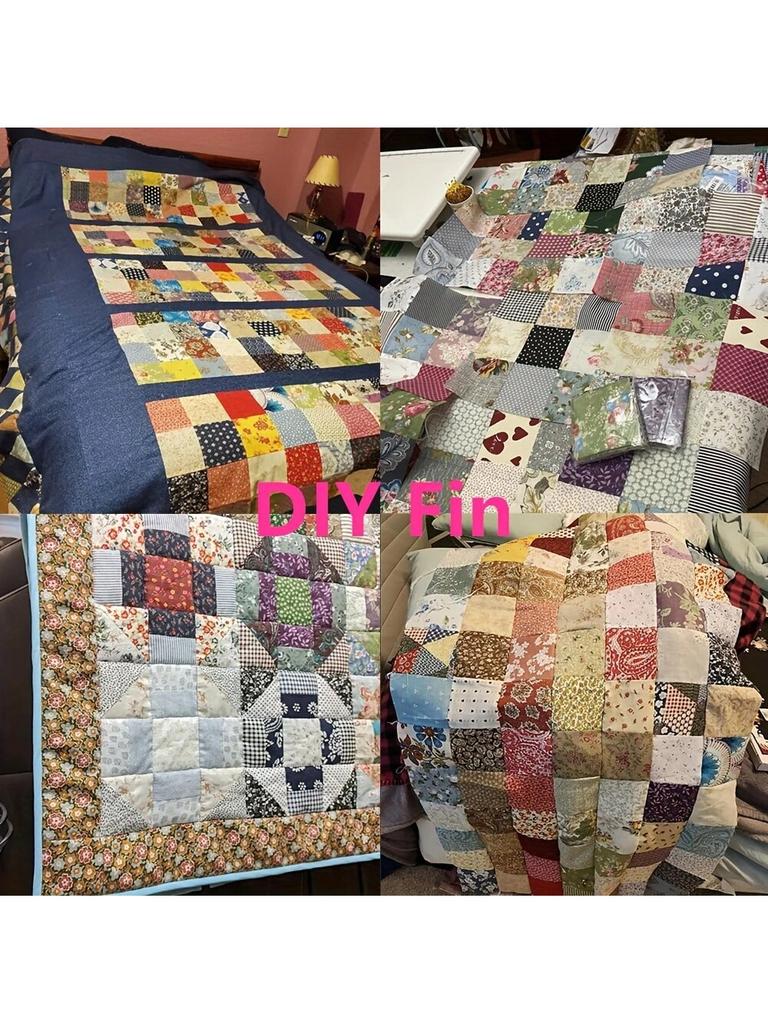 50 Sztuk Vintage Ciemny 3,91" Patchwork Idealny do szycia DIY, rękodzieła i odzieży, scrapbookingu, idealny prezent noworoczny lub Wal