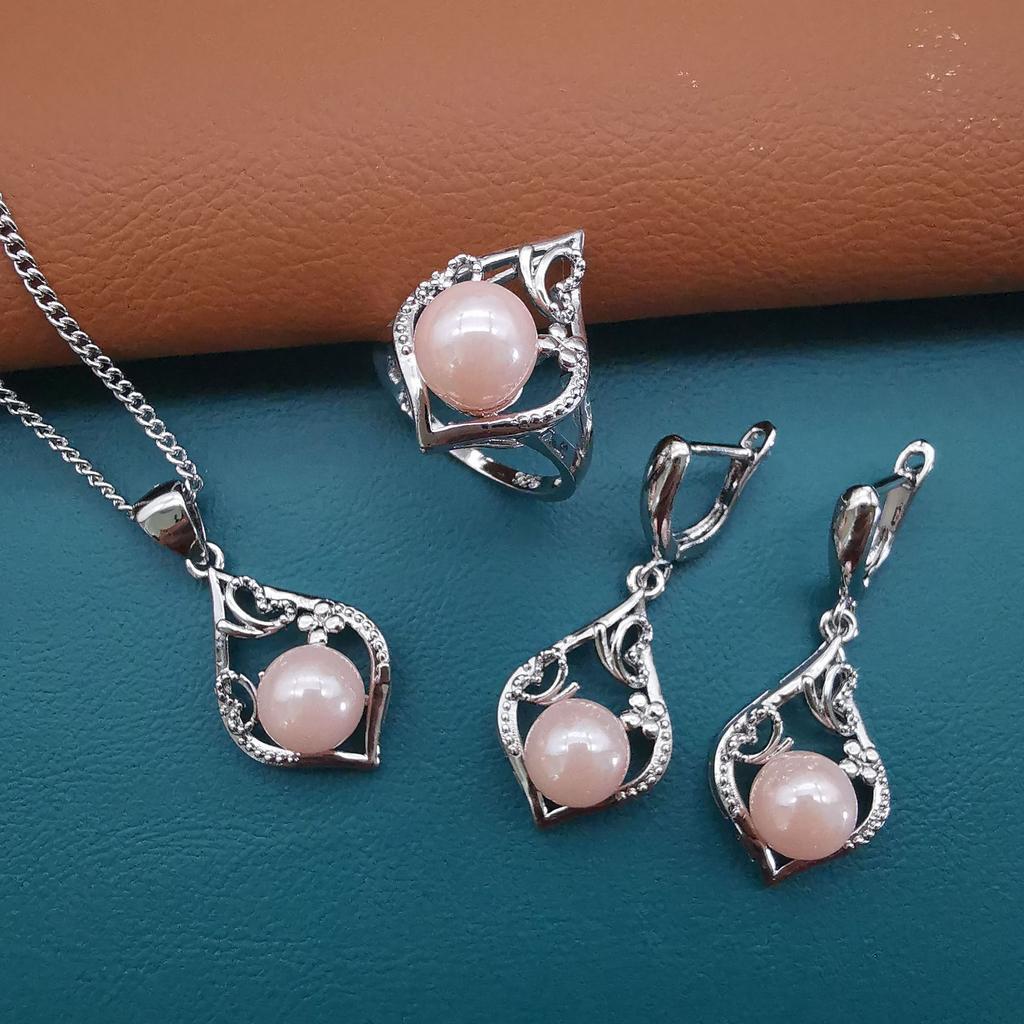 Japanese and Korean Retro Fashion Simple Pendant Temperament Collarbone Chain New Freshwater Pearl Versatile Set for Women