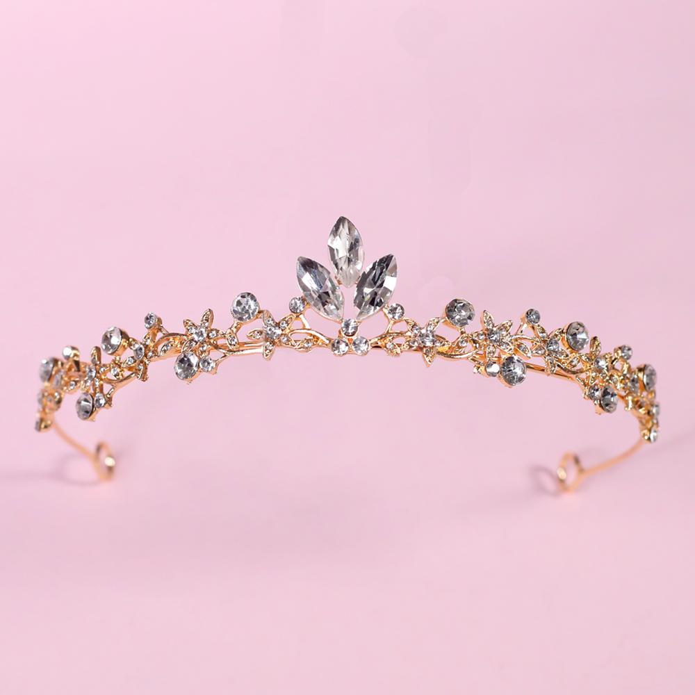 1pc Fashion Jewelry Crown Elegant Rhinestone Headband Suitable for Parties Holidays Wearing Luxurious Bridal Hair Accessories