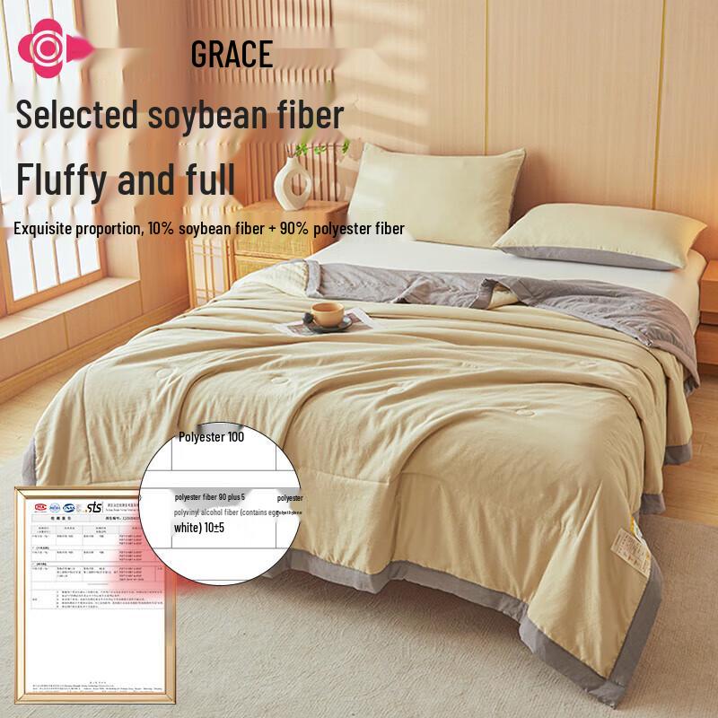 

Jeliya Class A Antibacterial Soy Fiber Summer Quilt