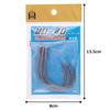 Interhook Large Fish Hook M O Inside Cut Brazed Specification Black Size 40 (Inside Cut) 3-Pack