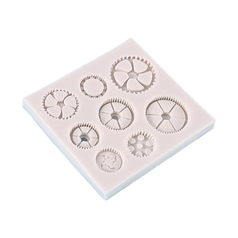 

Chocolate Moulds Gears Shaped Baking Molds Fondant Moulds Cake Molds Silicone Material Perfect Gift for DIY Baking Lover