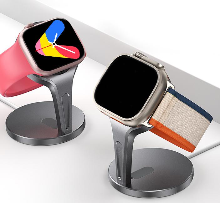 Charger Dock Station Charging Holder for Apple Watch Ultra 1 2/10/9/SE/8/7/6/5/4/3/2/1  Aluminum Bracket  for Iwatch Series