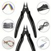 Mini Flush Side Snips - 1/2Pcs Electrical Wire Cable Cutter, Metal Nose Cutting Pliers Convenient Tool