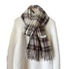 Retro green plaid scarf women's autumn and winter versatile personality advanced sense warm shawl scarf Korean new