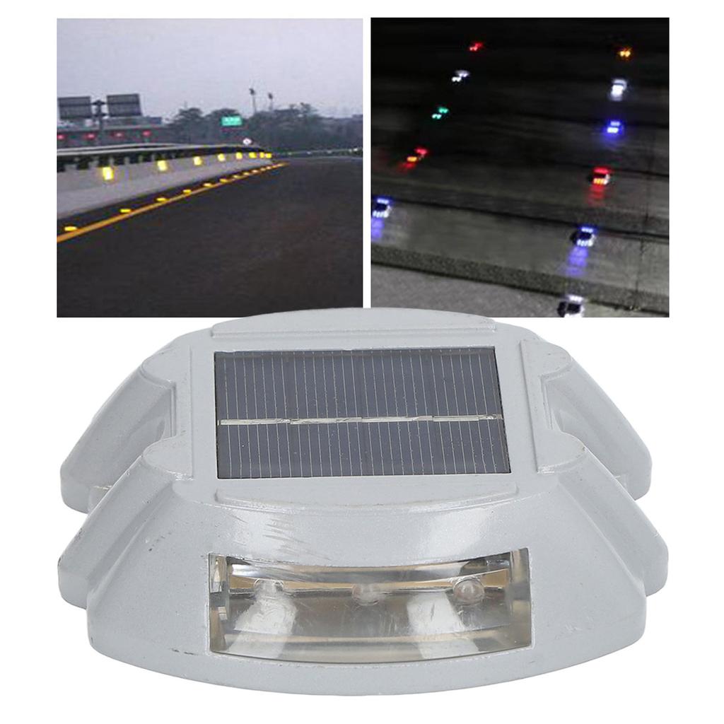Solar Deck Light Waterproof Night Lamp Reflective Flashing Warning for Indoor Outdoor