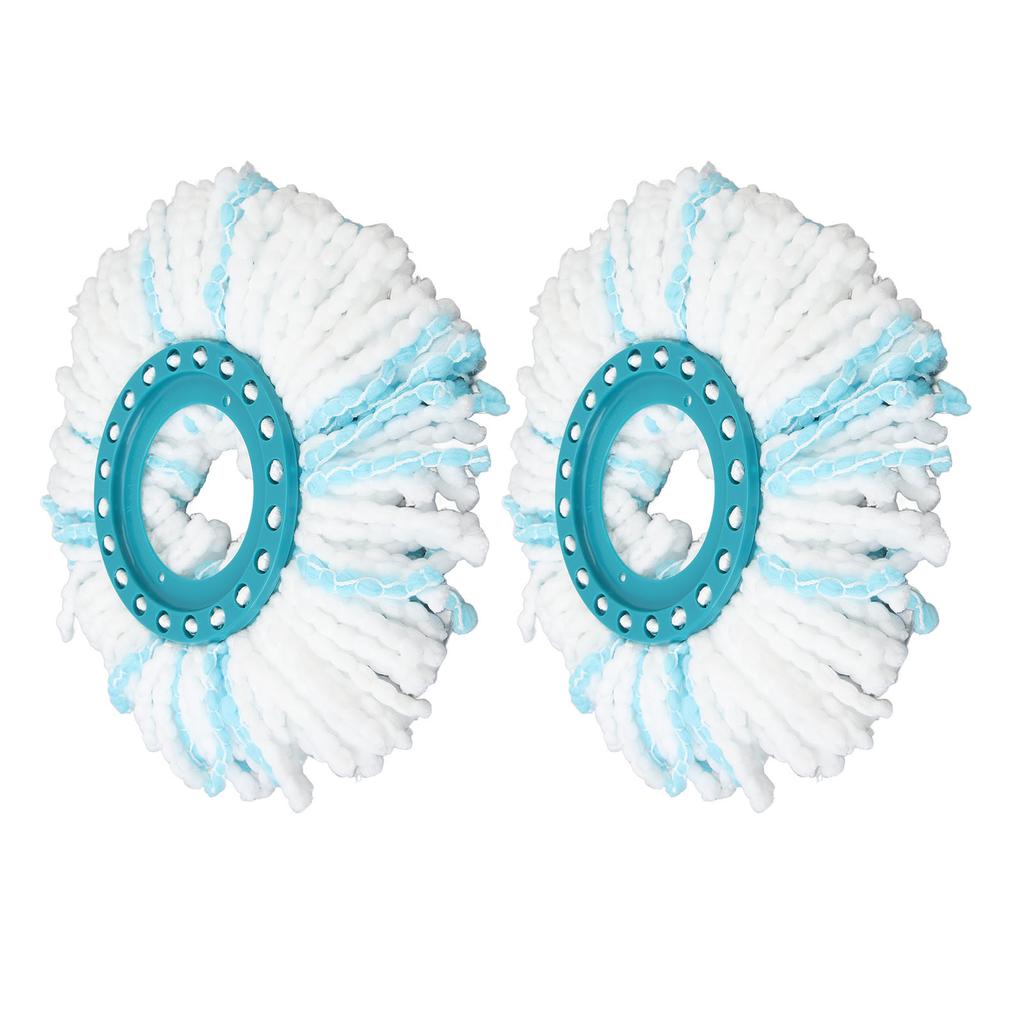 2 Pcs Rotate Mop Replacement Head 360 Degree Spin Mop Highly Absorbent Microfiber Refills Head Easy