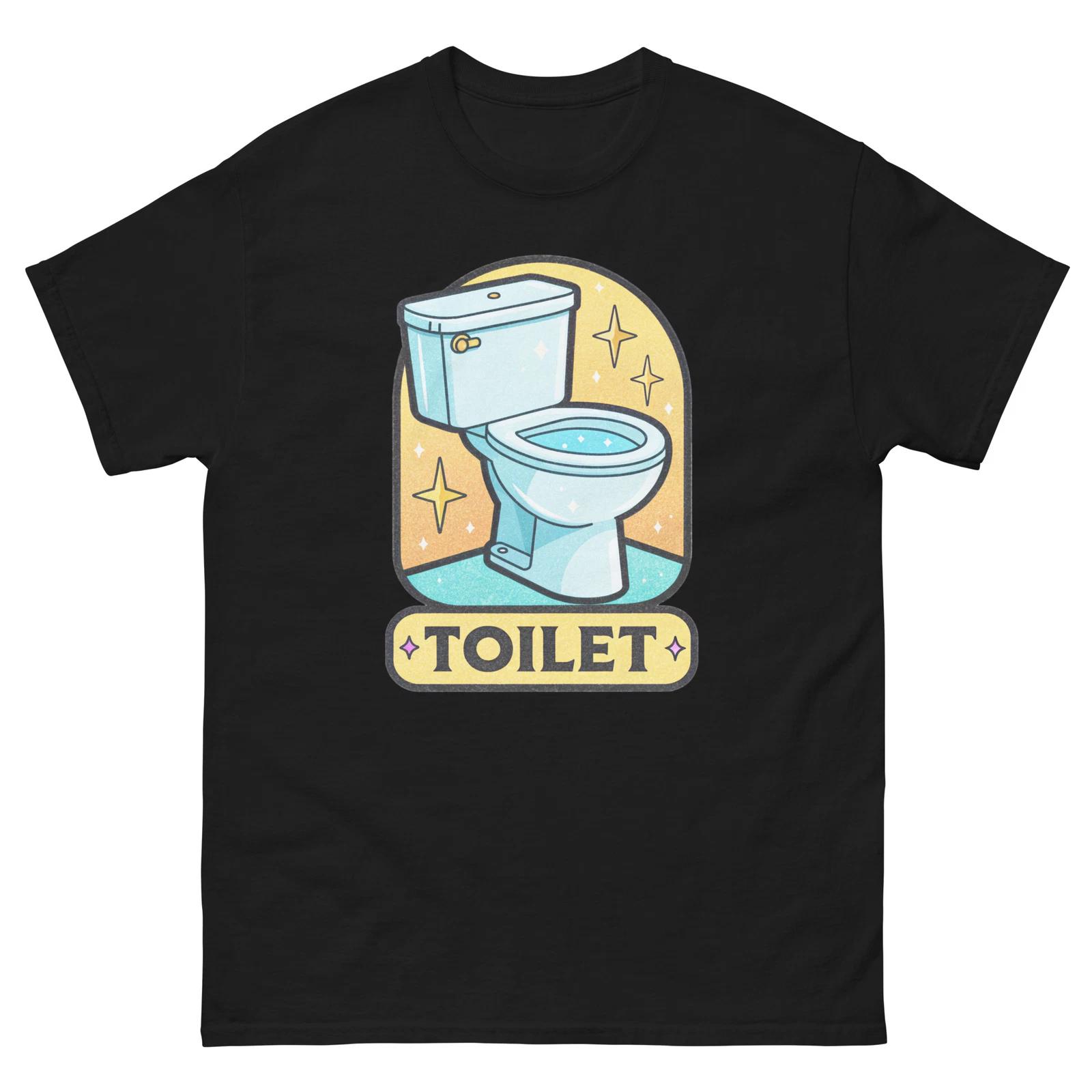 

Toilet Popular Illustration Object T-Shirt M