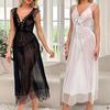 Women's Sleepwear Spaghetti Strap Dress Transparent Sexy Nightgowns Lace Pajamas Sexy Set Lingerie