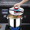 304 Stainless Steel Household Pressure Cooker, Explosion-Proof, Compatible with Induction & Gas Stoves, 4L & 6L, Serves 3-4 People