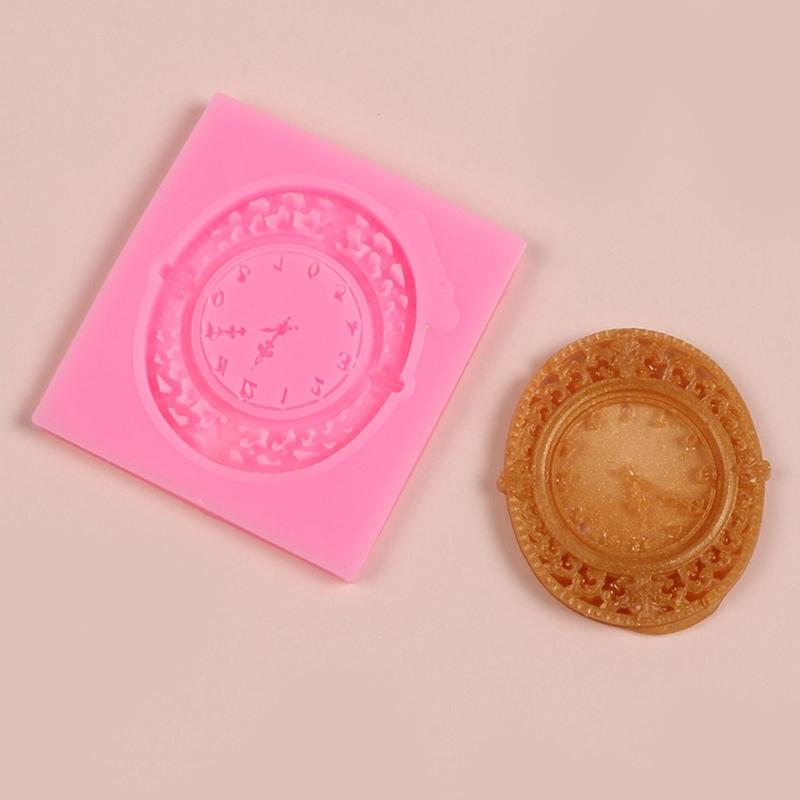 Reusable Clock Shaped Silicone Mould Food Grade Materials for Jewelry Making and Plaster Casting