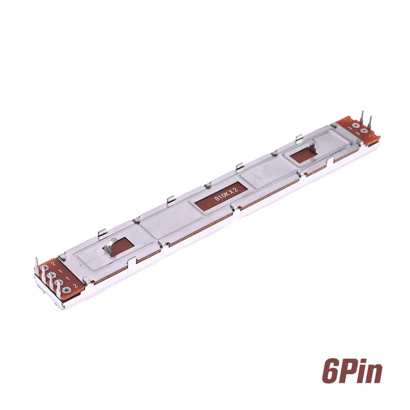 1pc 128mm Mixer Fader B10K Single And Dual Channel B103 Straight Sliding Potentiometer Total Length 12.8cm Stroke 100