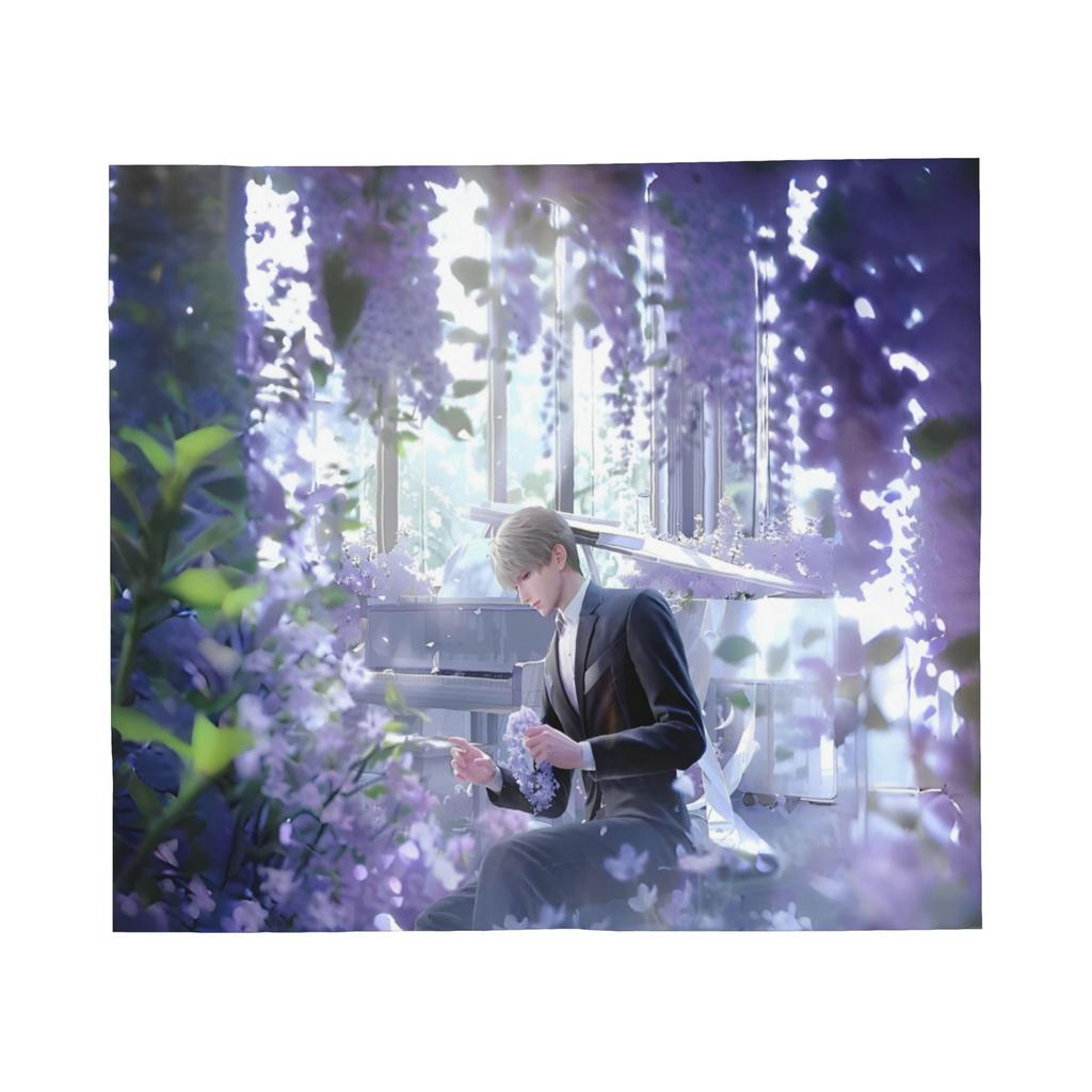 Love and Deepspace Blanket Xavier Zayne Rafayel Sylus Caleb Flannel Vintage Breathable Throw Blankets for Bedspread Decoration