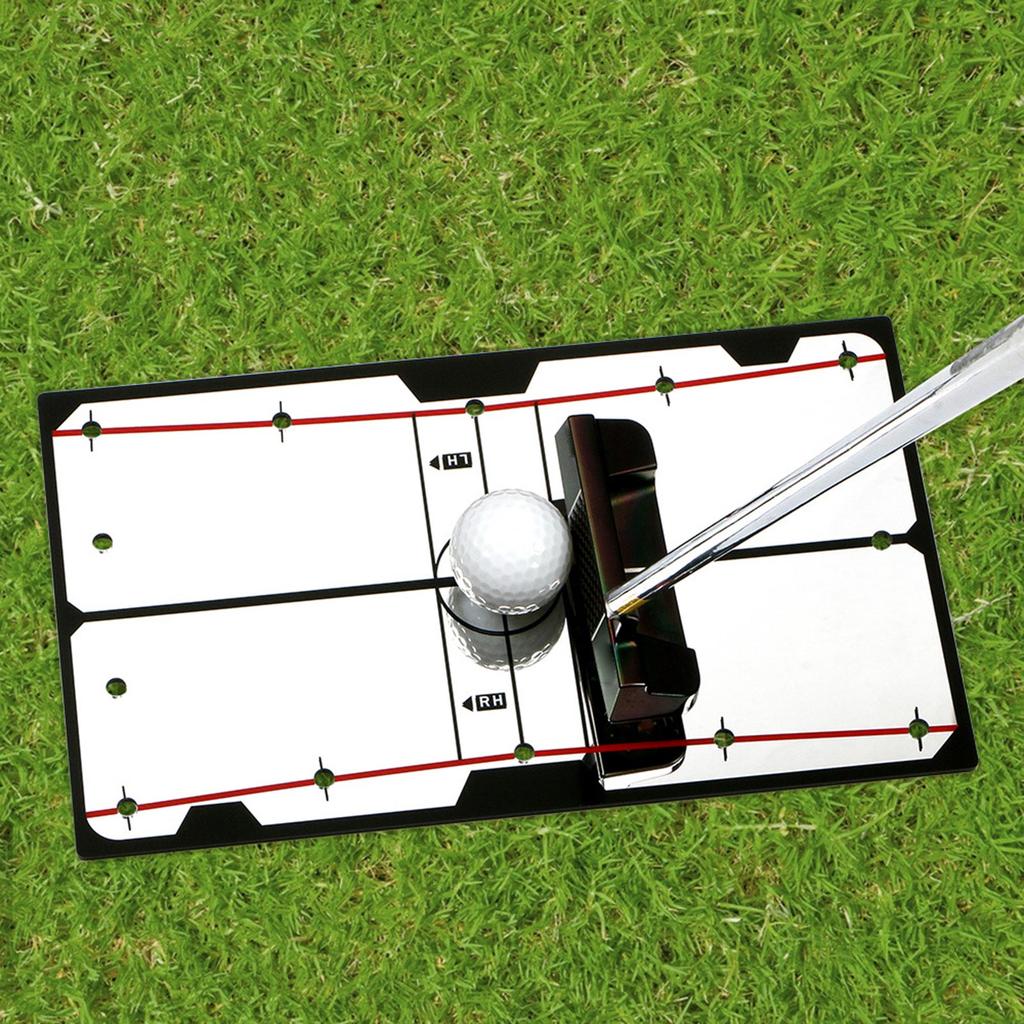 Golf Putting Mirror Portable Golf Training Aid Golf Swing Trainer Alignment Mirrors Golfing Accessories Indoors Outdoors