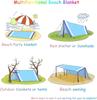 Portable extra large beach mat, picnic mat, temporary tent, waterproof