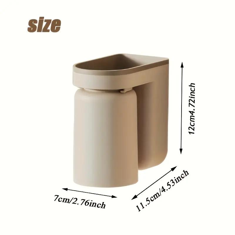 Bathroom Accessories Set Toothbrush Holder Toothpaste Organizer Self-Adhesive Wall Mount Toothpaste Toothbrush Cup Storage Rack