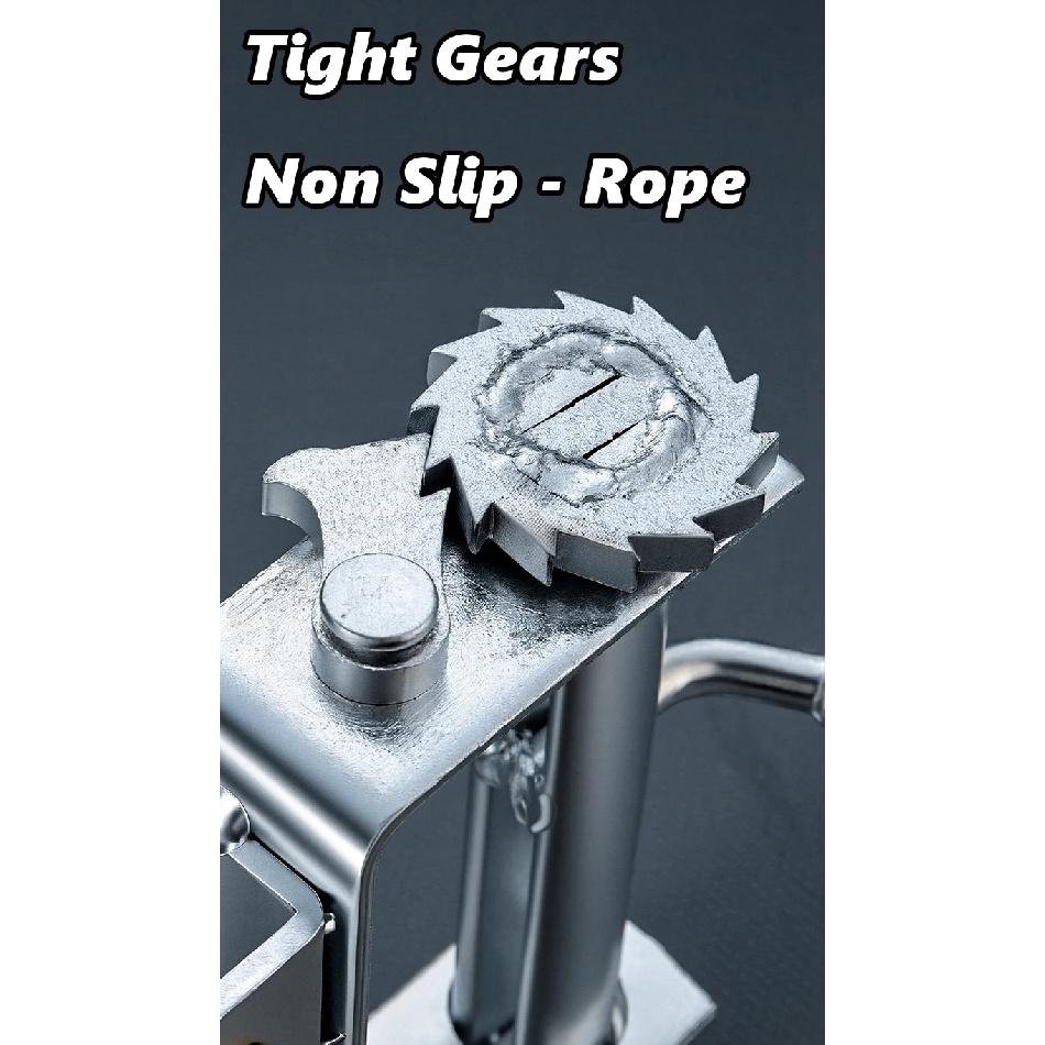 Sliding Bolt On Winch Compact Sliding Winch Car Cargo Handling Steel Professional Truck Rope Tightener Tensioner Tension Control