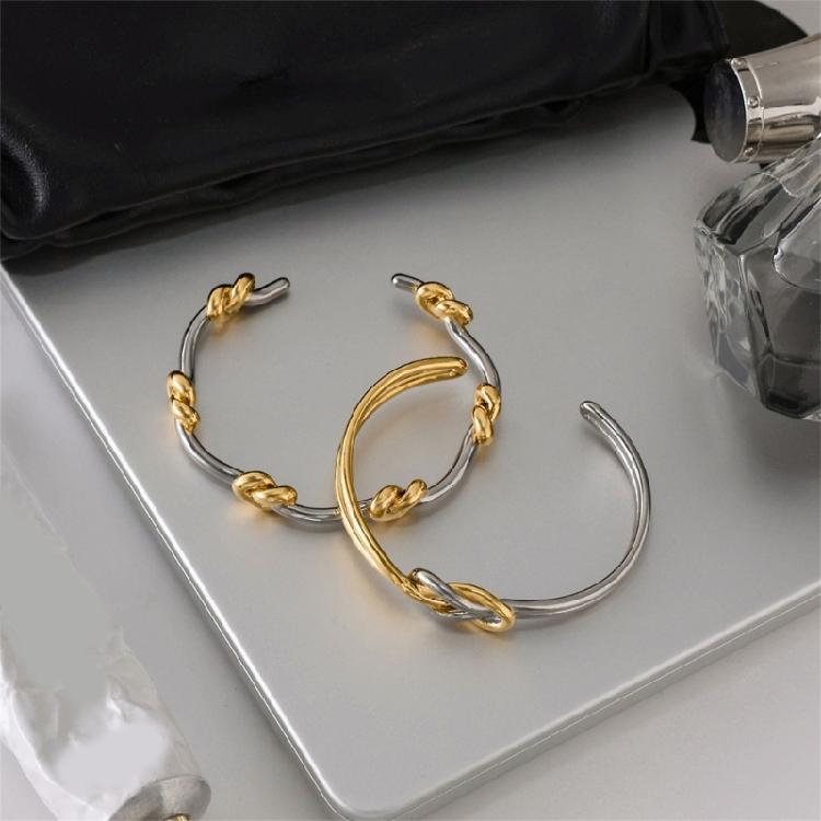 Moderne Edelstahl-Knoten-Armbandkette Verstellbarer Handgelenkschmuck Für Beide Geschlechter Stilvolles Design